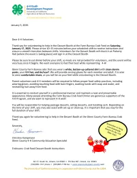 Glenn County 4-H Farm Bureau Dessert Booth Letter 2026