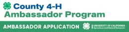 California 4-H County Ambassador Application graphic