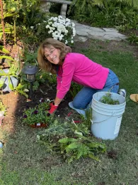 master gardener in one of the gardens