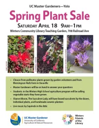 Click this image to open a screen readable flyer for the plant sale.