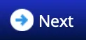 Screenshot of a blue clickable button with a blue arrow in it and text that says, “Next”.