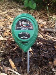A green water meter