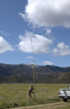 Installation of a 35 ft. meteorological tower