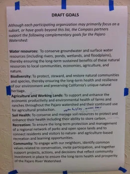 Pajaro Compass Draft Goals