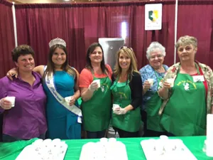 North Bay Dairy Women having a “shot” of milk