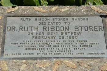 The plaque says it all. (Photo by Kathy Keatley Garvey)