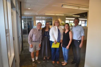 Left to right: Jeff Mitchell, Marsha Campbell, Wendy Powers, Betsy Karle, Mark Bell.