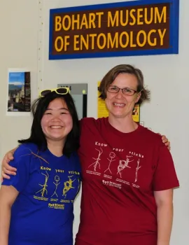 Matan Shelomi's colleagues, entomologists Ivana Li (left) and Fran Keller created this