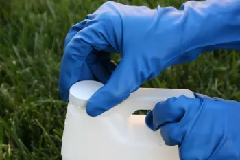 Chemical resistant gloves. (Credit: CA Reynolds)