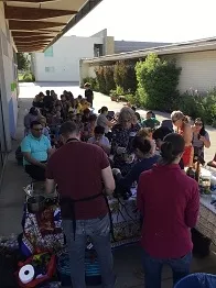 The school community showed up to support