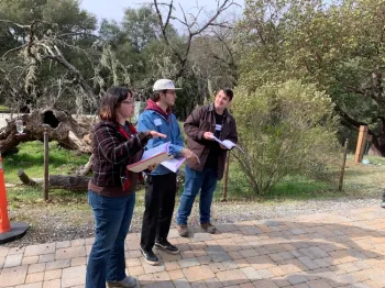 PLT workshop participants in Hopland.