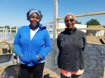 Reatha Hardy Jordan and Kitty Brown