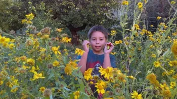 becoming one with the garden