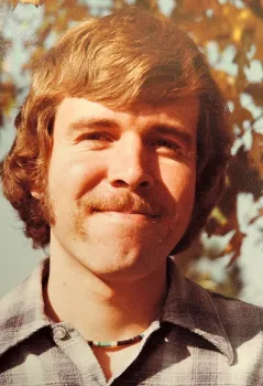 Frank Zalom as a graduate student.