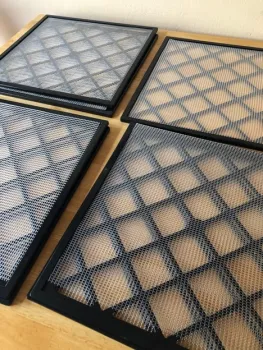Black square dehydrator tray