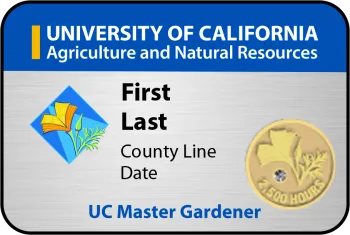 UC Master Gardener - Silver Tag w PIN