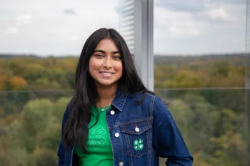 4-H Youth in Action winner, Sruthi Sudarsan.