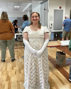 A beautiful 4-H hand-made fashion project