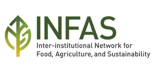Green and Yellow leaf outline with logo name