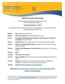 Weeds-School-for-Table-Grapes 2023 agenda