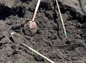 compost to enrich garden soil