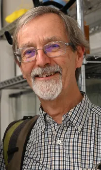 Professor Phil Ward at a recent Bohart Museum event. (Photo by Kathy Keatley Garvey)