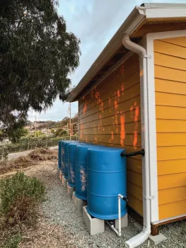 Rain Barrels at Water Conservation Garden