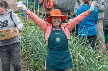 MG Suzanne Miller at the Great Tomato Plant Sale