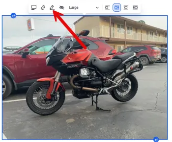 decorative image edit in content