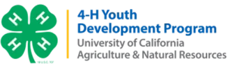 University of California 4-H Youth Development logo - horizontal English