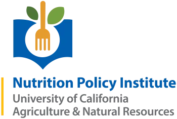 Logo for the Nutrition Policy Institute at the University of California, Agriculture and Natural Resources.