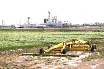 Farm equipment at Desert Research and Extension Center