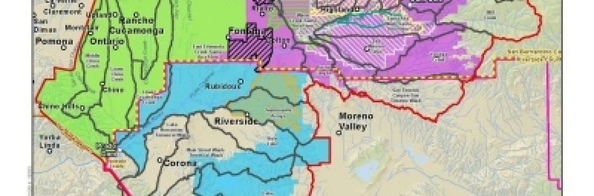 Upper Santa Ana River HCP boundary