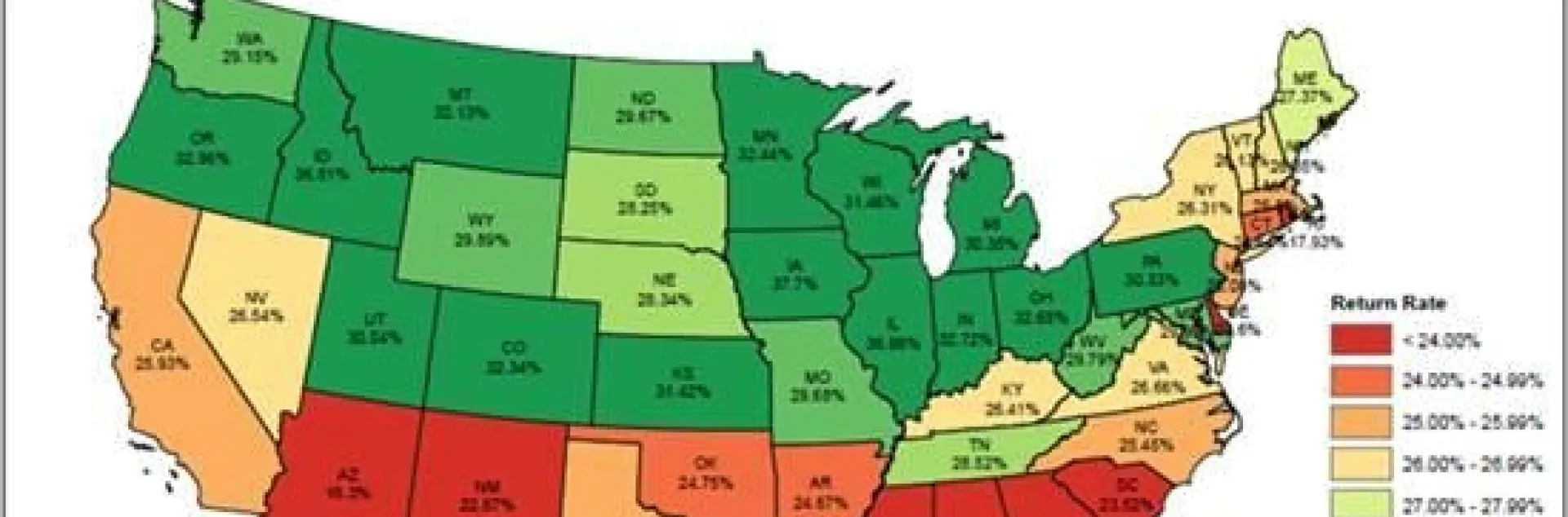 Census of Agriculture Return Rate Map.