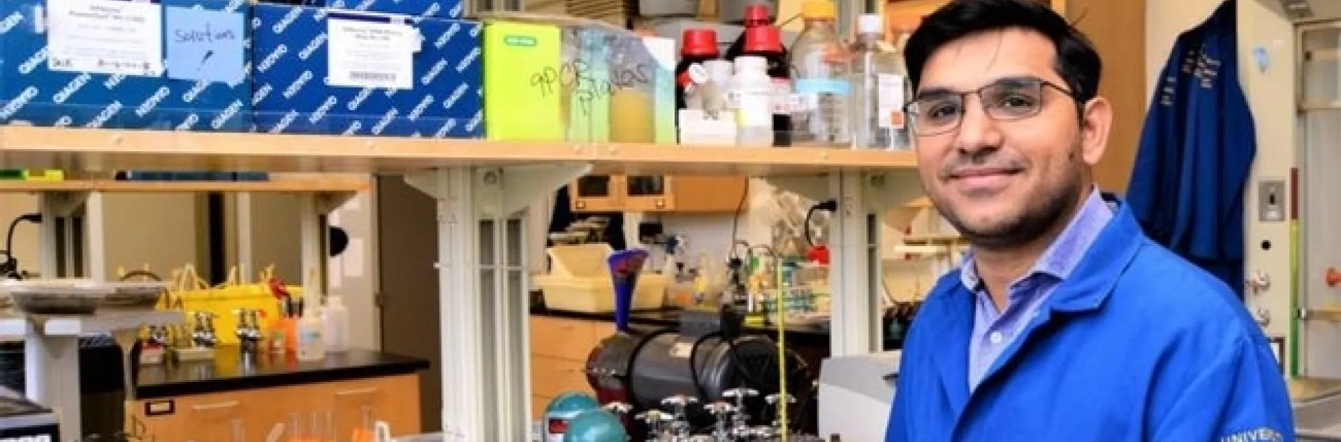 UC Davis plant nematologist Shahid Siddique (Photo by Kathy Keatley Garvey)