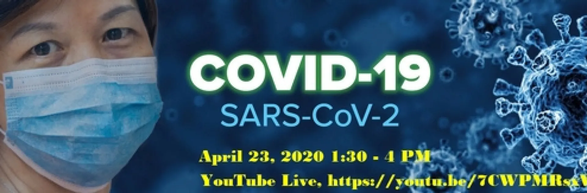 The UC Davis-based COVID-19 public awarenness project will take place at 1:30 p.m.,Thursday, April 23 via Zoom and YouTube.