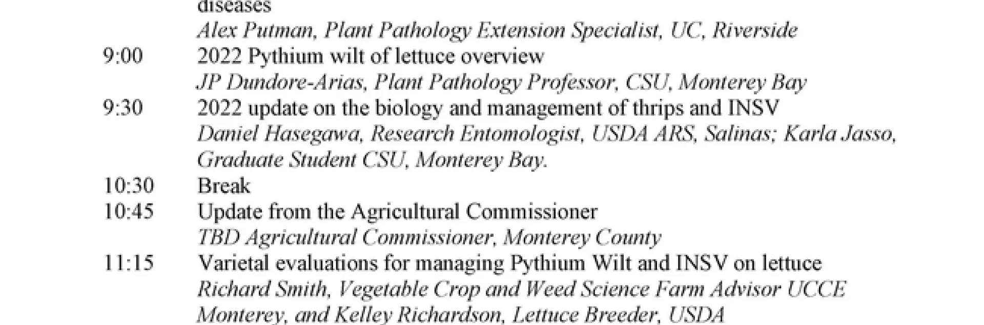 22Pest Management Meeting November 3 Page 1