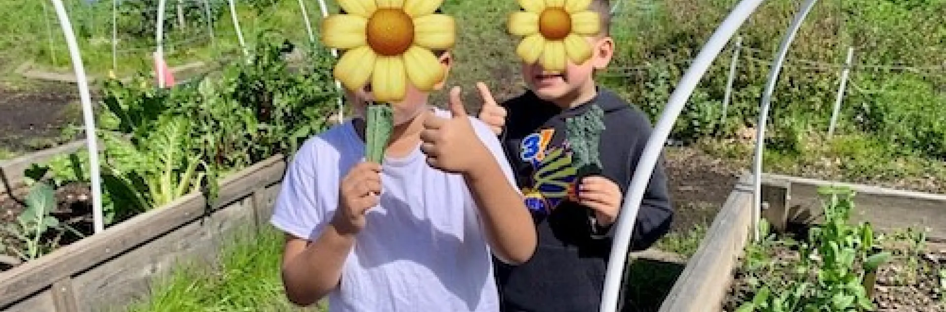 Eager School Garden Learners