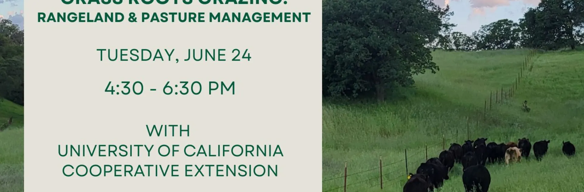 🌿 Join us for a Grazing Workshop! 🐄