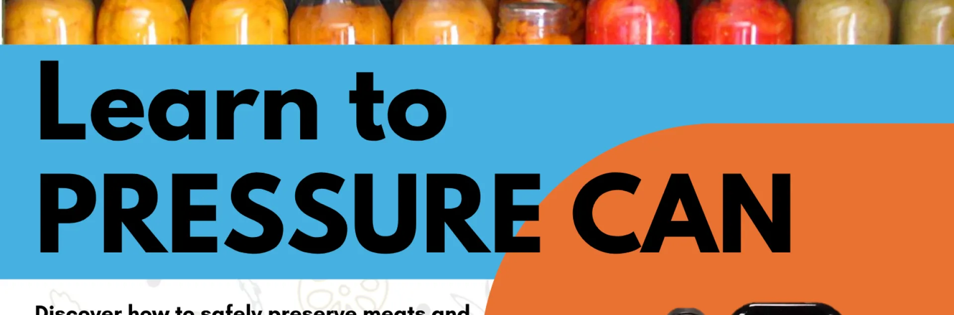 Pressure canning workshop flyer