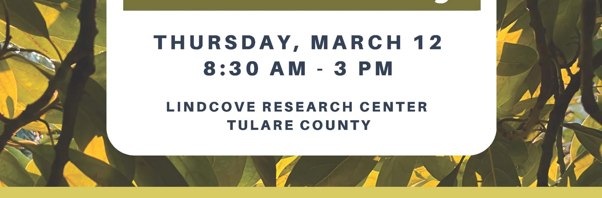 Avocado Grower Seminar 03/12/26