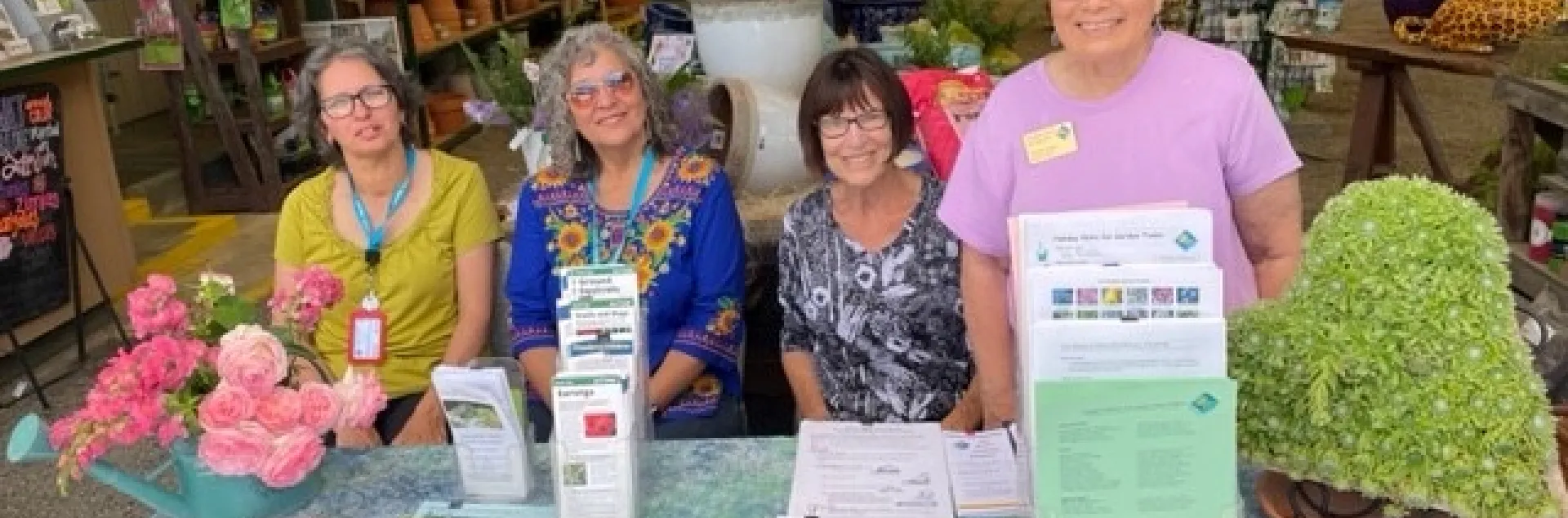 Master Gardener Plant Clinic Table at Luis Nursery