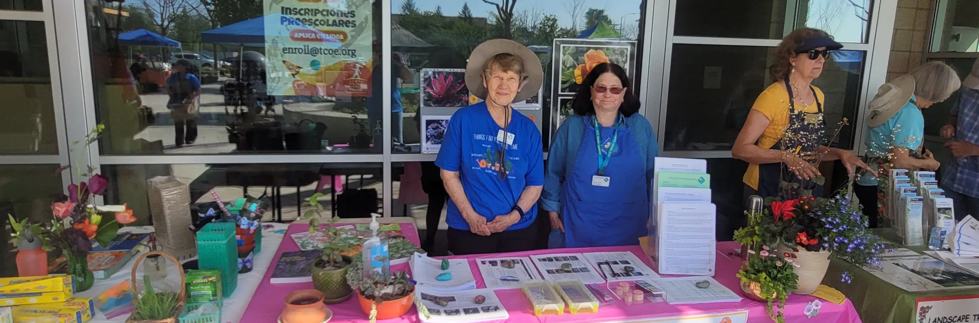 Master Gardener Activity Tables at the Tulare Library Springfest