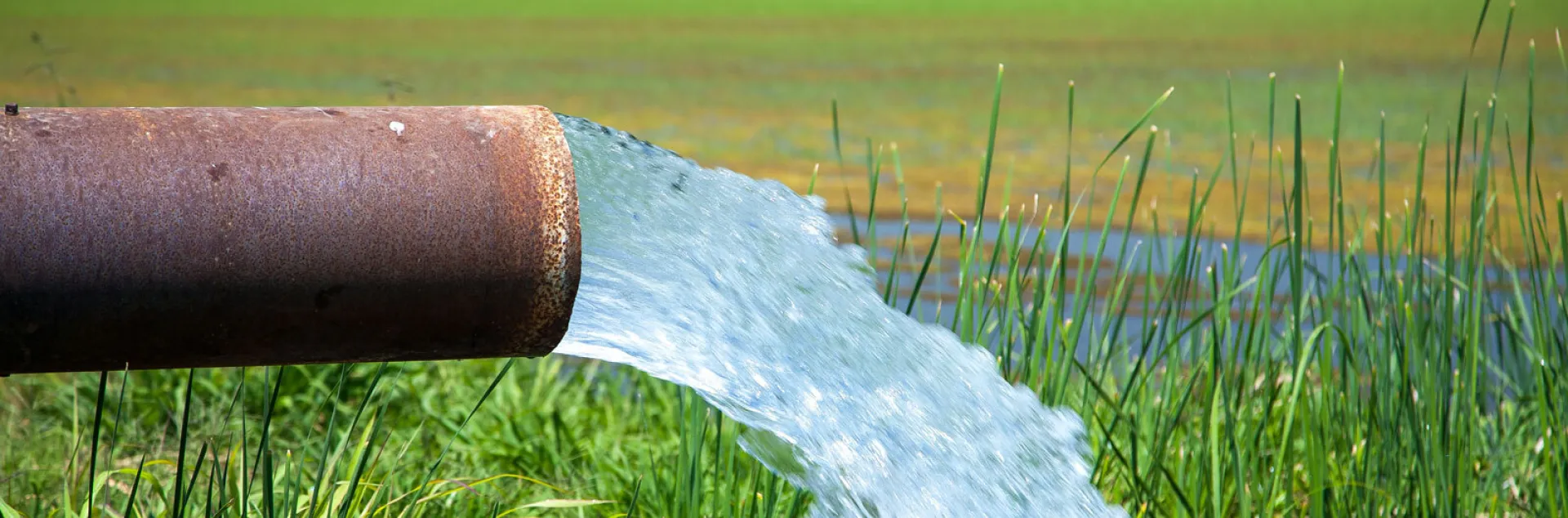 groundwater piped in for use in agriculture fields