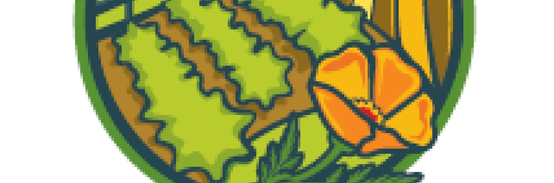 California Department of Food & Agriculture (CDFA) Logo Green, yellow, brown, & blue