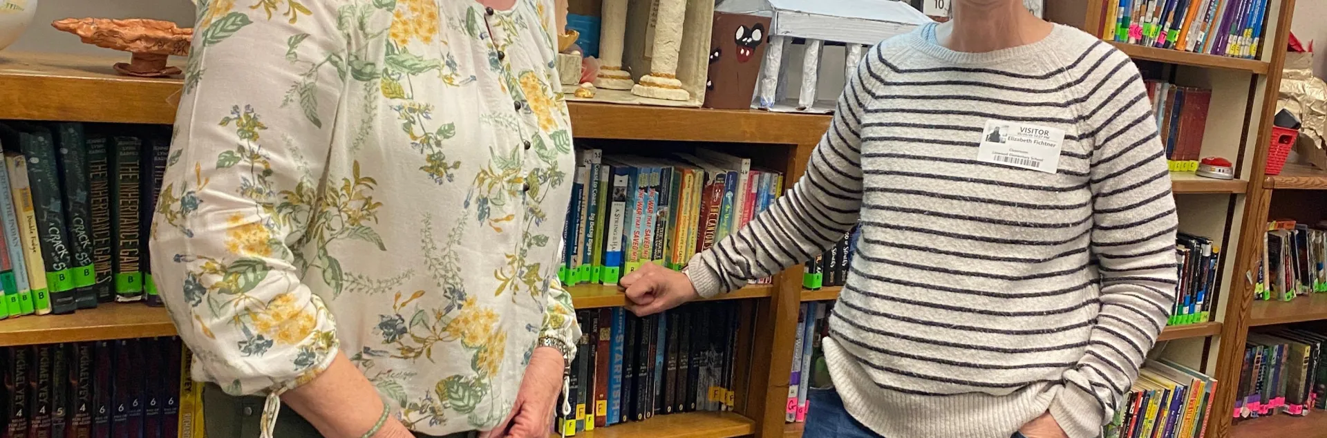 Julie Cates and Elizabeth Fichtner team up to teach 6th graders about olives.