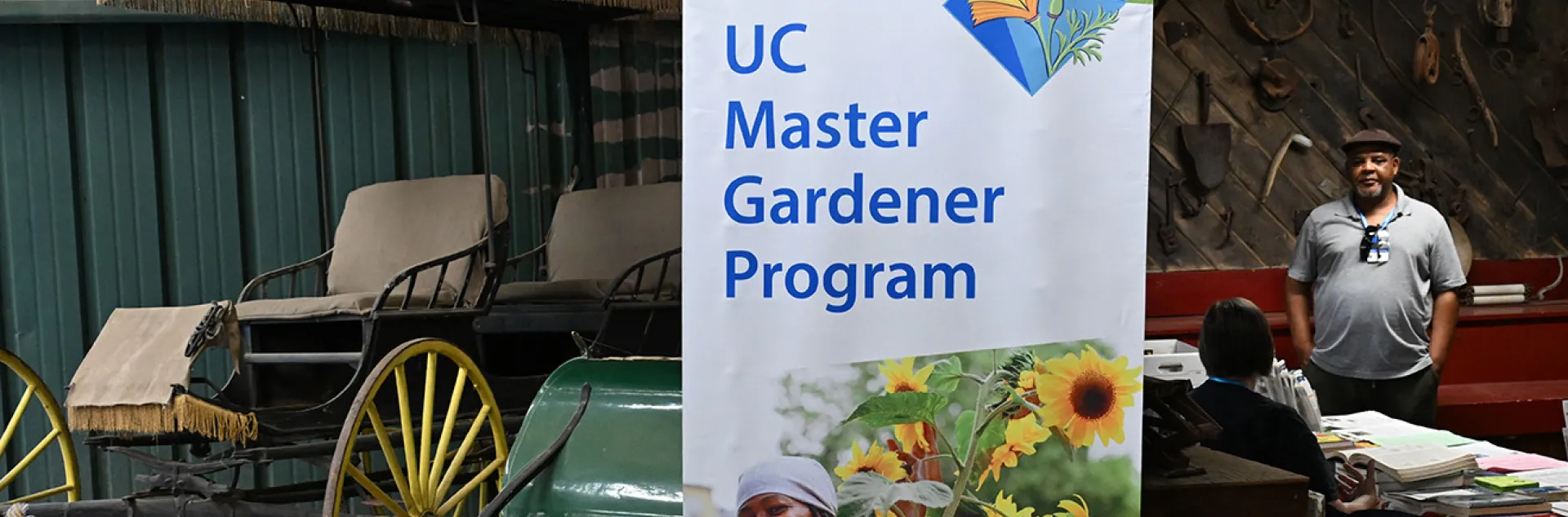 UC Master Gardener Banner at the Dixon May Fair