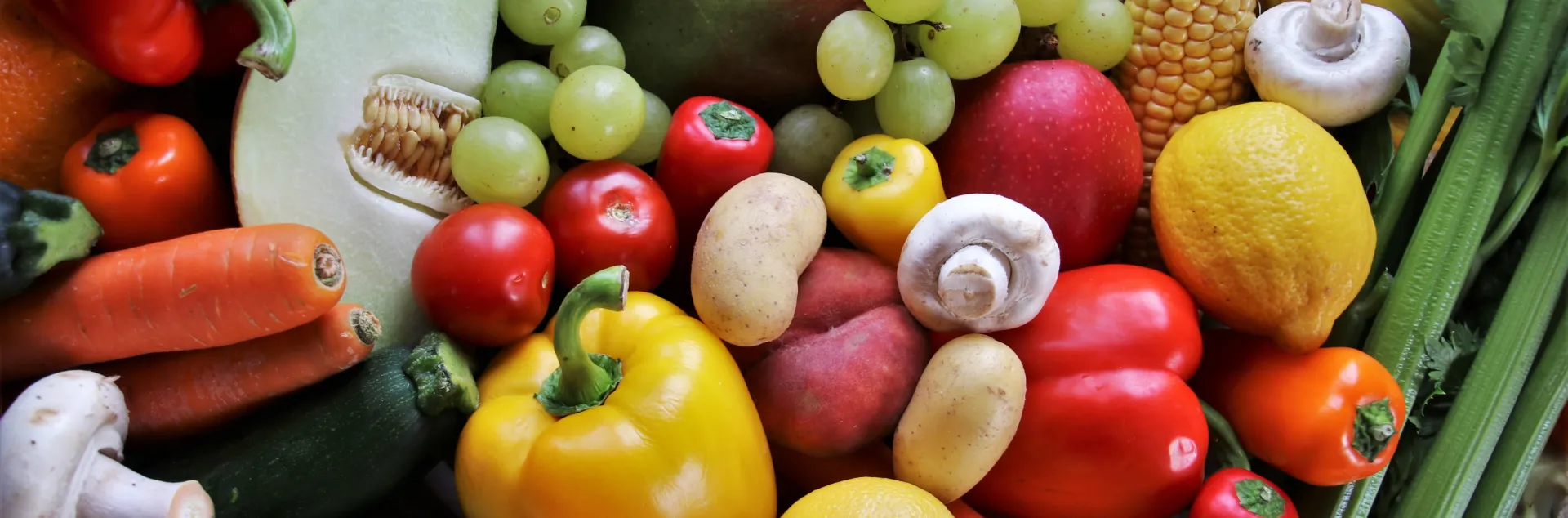 colorful fruits and vegetables
