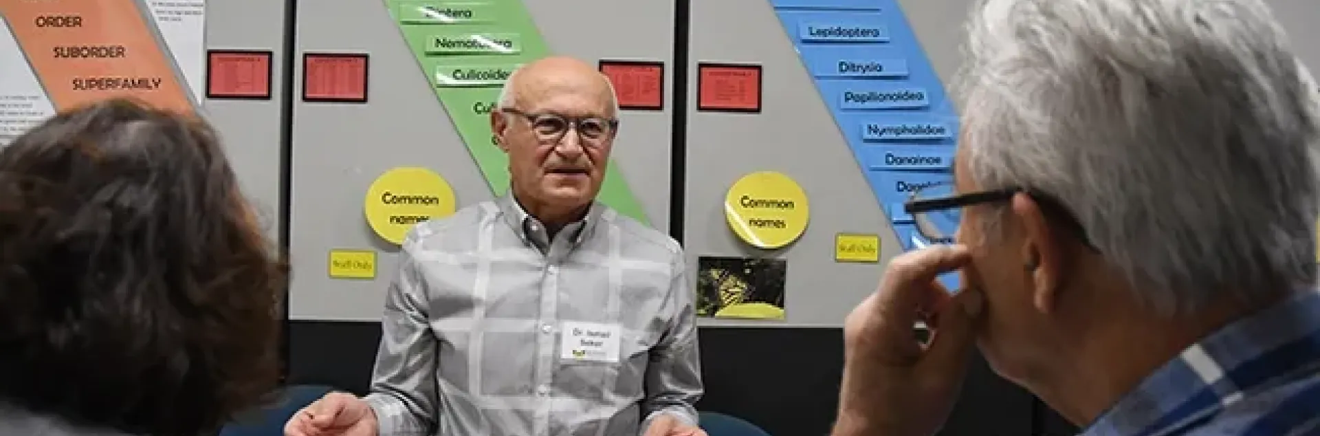 Dr. Ismail Seker at the Bohart Museum of Entomology's 2019 Moth Night.