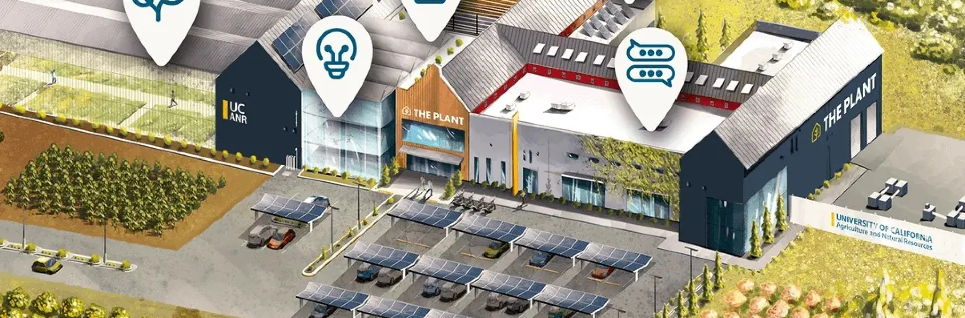Rough initial rendering of The Plant facility